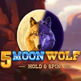 5 Moon Wolf slot logo by Apparat Gaming at Daytona Spin Casino5 Moon Wolf