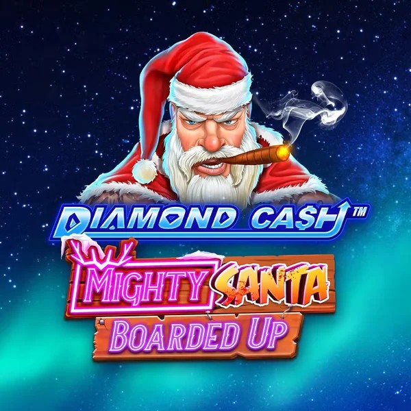Enjoy Diamond Cash Mighty Santa Boarded Up by Greentube – logo hosted on daytonaspincasino.eu