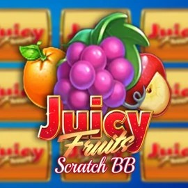 Juicy Fruits Scratch BB slot logo by Barbara Bang at Daytona Spin CasinoJuicy Fruits Scratch BB