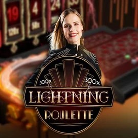 Lightning Roulette slot logo by Evolution at Daytona Spin Casino