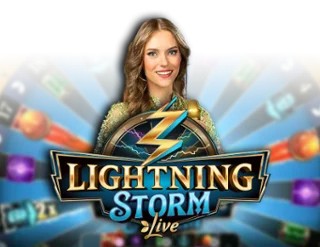 Official Live Casino logo: Lightning Storm by Evolution at Daytona Spin Casino
