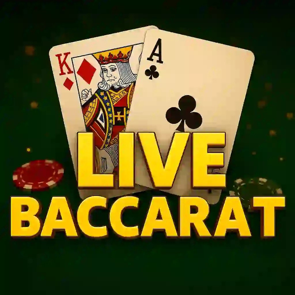 Live Baccarat by Evolution, showcased at daytonaspincasino.eu – game logo