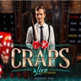 Live Craps online game logo by Evolution on daytonaspincasino.eu