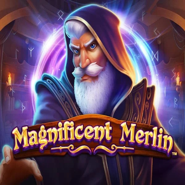 Slots logo of Magnificent Merlin from Greentube at Daytona Spin Casino