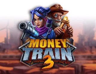 Slots logo of Money Train 3 from Relax Gaming at Daytona Spin Casino