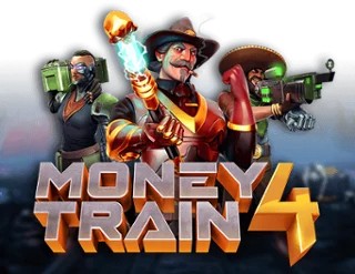 Money Train 4 slot logo by Relax Gaming at Daytona Spin Casino