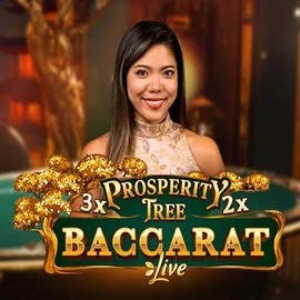 Prosperity Tree Baccarat slot logo by Evolution at Daytona Spin Casino
