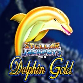 Dolphin Gold with Stellar Jackpots casino game by Lightning Box Game – featured logo at Daytona Spin Casino